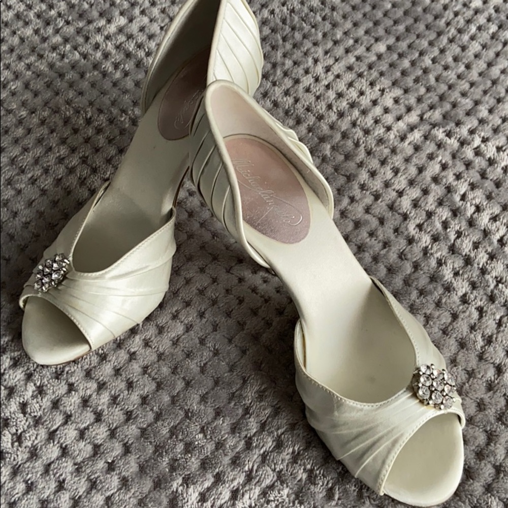 White/ivory heels